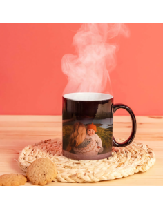 Taza negra personalizable